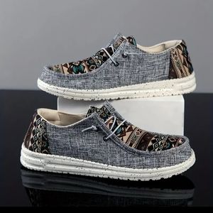 Men's Lace-up Shoes, Breathable Lightweight Non-slip Slip On Shoes,